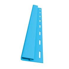 Комплектующие для сайдинга Доломит, финишная планка, синяя, 3.66м