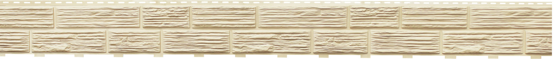 Сайдинг Доломит цокольный, серия "Альпийский" Слоновая кость, общий вид