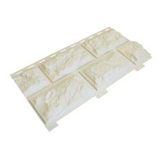 Сайдинг Доломит цокольный, серия "Альпийский" 2м, Слоновая кость 