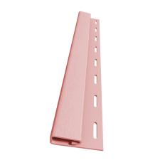Комплектующие для сайдинга Доломит, финишная планка, розовый, 3.66м