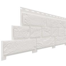 Фасадный сайдинг Доломит серия "Кирпич Славянка", белый