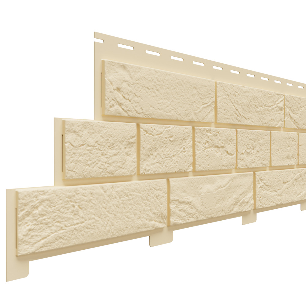 Фасадный сайдинг Доломит серия "Кирпич Славянка", шампань