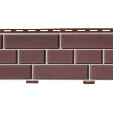 Цокольный сайдинг Доломит, серия "Кирпич" коричневый прокрашенный